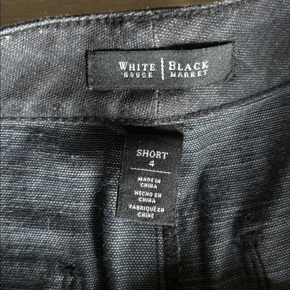 White House Black Market Charcoal Shorts - Picture 2 of 2